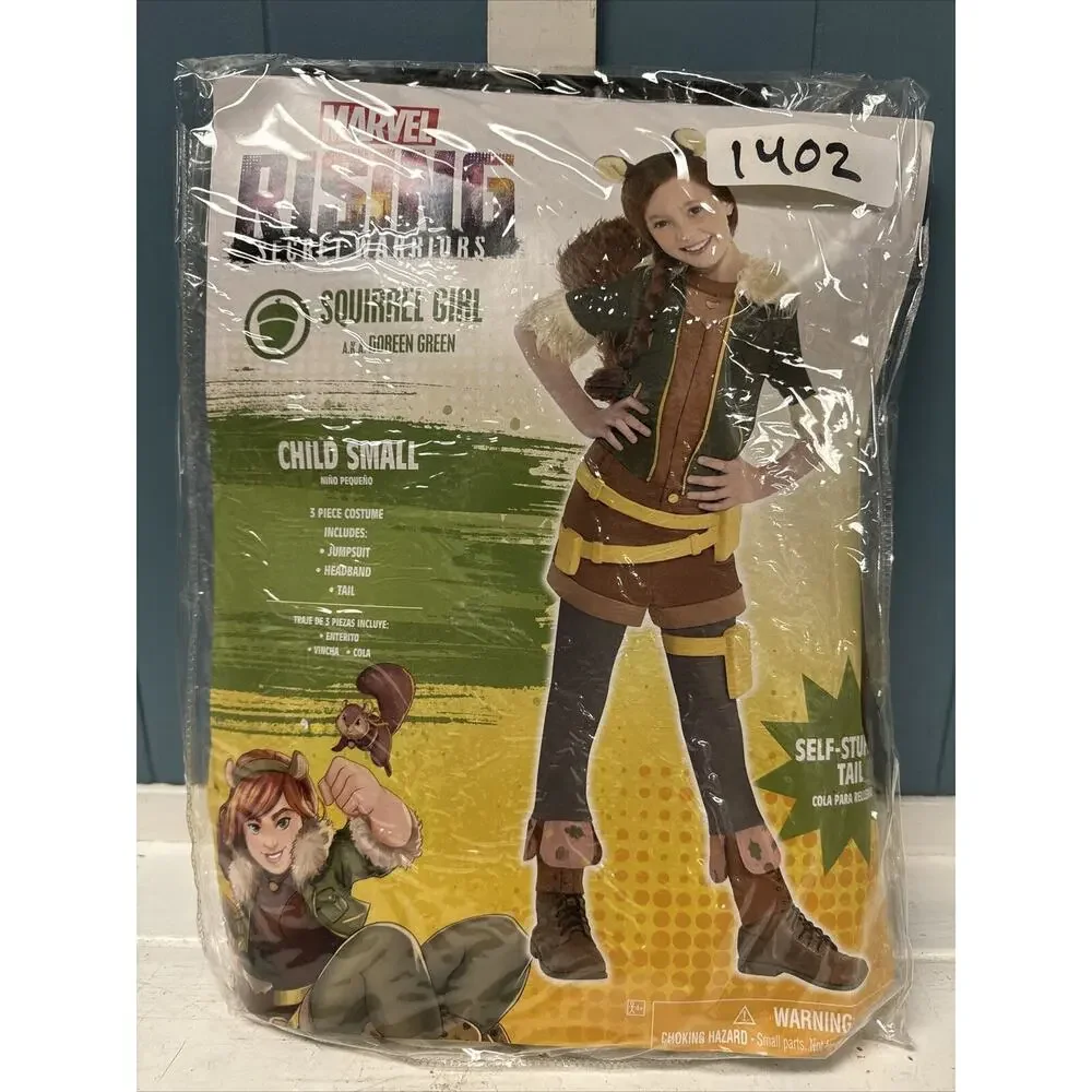 Marvel Rising Secret Warriors Squirrel Girl Size S Halloween Child Costume‎ 4-6